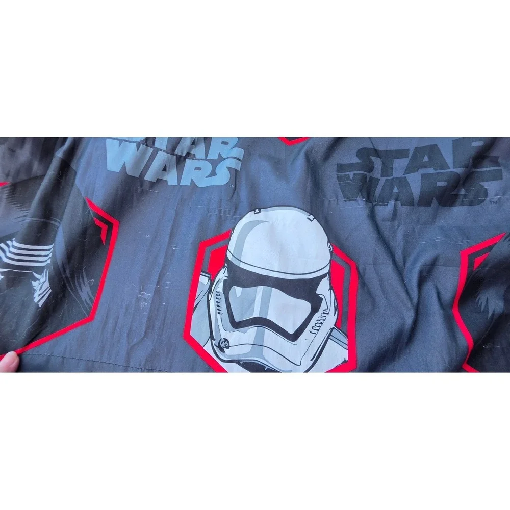 Star Wars Kylo Ren Stormtrooper Curtains Set 2 Panels Grey Red Jay Franco & Sons